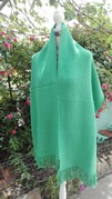 Scialle in cotone cavo verde fashion